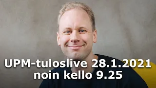 UPM-tuloslive 28.1.2021 noin kello 9.25