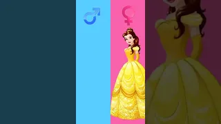 Disney princess and prince character gender swap #shorts