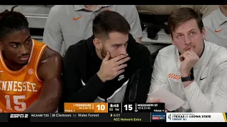9 Tennessee at Mississippi St 1/17/2023 first half