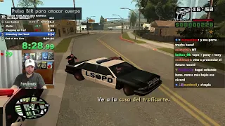 Bananirou hace speedrun de GTA SA y pierde en la mision mas facil