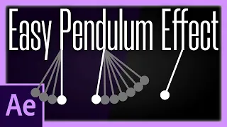 Easy and Simple Pendulum Effect in AE | After Effects Tutorial