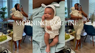 MORNING ROUTINE WITH A NEWBORN