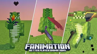 REALISTIC PLAYER ANIMATIONS texture pack For a Better Minecraft Experience (MCPE/Bedrock)