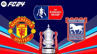 FC 24 | Manchester United vs Ipswich Town - The Emirates FA Cup Final - PS5™ Full Gameplay