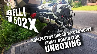 Benelli TRK 502X z ukł. wydechowym Dominator'a - pierwsze wrażenia