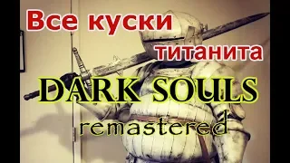 Все куски титанита Dark souls remastered/All Titanite Slab