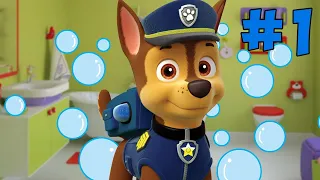 Щенячий патруль мегащенки. PawPatrol. День с Гонщиком на канале MiniMax