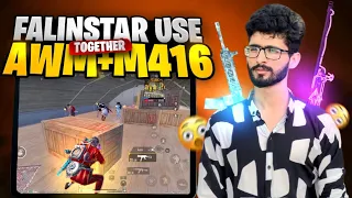 When Falinstar Use AWM & M416 Together 🔥 | PubgMobile