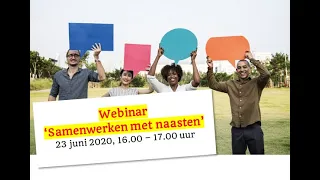 Videoverslag webinar 'Samenwerken met naasten'