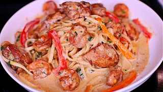 Creamy Cajun Chicken and Shrimp Pasta Recipe