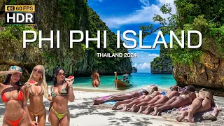 🇹🇭 4K HDR | Walking Phi Phi Island BEST Place in the World - Thailand 2024 - With Captions