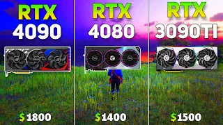 RTX 4090 vs RTX 4080 vs RTX 3090 Ti | Test in 12 Games at 4K | Raw Performance |