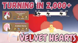 TURNING IN OVER 2,000 VELVET HEARTS TO CUPID | Wild Horse Islands