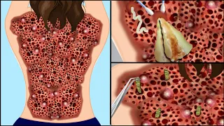 ASMR Treatment and Removal Of Maggots From Back | Severely Injured Animation | Universe 팅거 ASMR