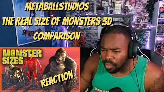@MetaBallStudios The Real SIZE of MONSTERS 3D Comparison REACTION