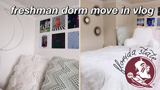 FRESHMAN DORM MOVE IN VLOG 2021 (FSU)