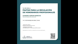 PAUTAS PARA LA REGULACIÓN DE HONORARIOS PROFESIONALES