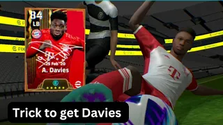 Trick to get 101 rated big time a. davies from fc bayern munchen pack in efootball 2024 mobile