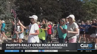 Parents Rally Over Oakland County School Mask Mandate