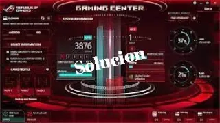 Solucion a problemas de asus Rog Center