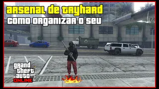 COMO ORGANIZAR O SEU DISCO DE ARMAS NO GTA 5 ONLINE, BOM PRA TRETAR