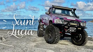 Travel Vlog - Exploring Saint Lucia with some 4x4 action | Amazing Scenery And Beaches