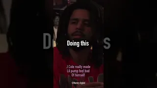 J Cole really made lil Pump feel bad about himself 😂