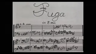 Fugue in E minor | original composition