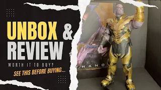 Hot Toys Avengers Endgame Armored  Thanos Clean Version Unboxing and Review 4K