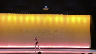 Paityn Zitting Solo dress rehearsal