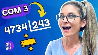 DIVISÃO COM 3 NÚMEROS NA CHAVE | MATEMÁTICA BÁSICA Prof. Gis/