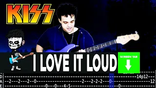 【KISS】[ I Love It Loud ] cover by Cesar | LESSON | BASS TAB