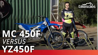 2023 GasGas MC 450F v Yamaha YZ450F Comparison