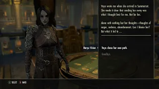Elder Scrolls Online Necrom Post-"Tracing Shadows" Naryu Virian Dialogue