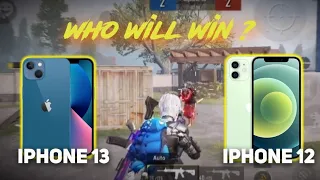 iPHONE 12⚡️vs iPHONE 13🔥| BGMI TDM TEST | 1vs1 | 60fps vs 60fps |#bgmitdm#1v1#iphone12vsiphone13