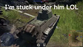 When an enemy runs you over