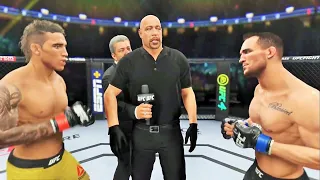 Charles Oliveira vs Michael Chandler Full Fight - UFC 4 Simulation