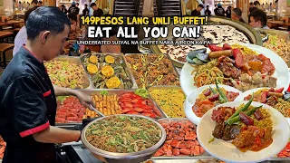 149Pesos Lang "SUSYAL na EAT ALL YOU CAN BUFFET, naka AIRCON pa!", UNLI BUFFET na ma 12 na PUTAHE!