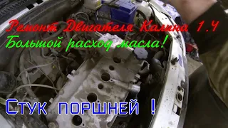 Капитальный ремонт двигателя Лада Калина ВАЗ 1.4 16кл.установка безвтык поршневойЧ.1