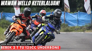 Seru Sekali ‼️ Road Race Underbone 125CC, Wawan Wello Juara!