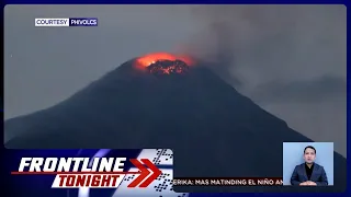 Crater glow sa Bulkang Mayon, tanaw nitong June 9 ng gabi | Frontline Tonight