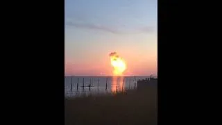 Antares rocket explosion  wallops island va October 28 2014