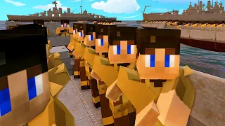 The Minecraft WW2 D-DAY Beach Invasion...