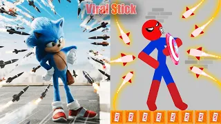 Sonic vs Stickman | Stickman Dismounting funny and epic moments | Like a boss compilation #61