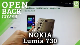 NOKIA Lumia 730 Dual SIM - How to open the Back Cover and remove the Battery