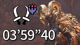 【MHWI：PC版】マムタロト 双剣ソロ 03'59"40 終わりなき黄金時代/ Kulve Taroth Dual Blades solo The Eternal Gold Rush