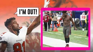 Antonio Brown quits on Buccaneers mid game