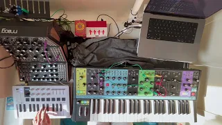 Olson - Boards of Canada (cover with Moog Matriarch, Mother 32, and DFAM)