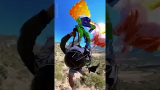 Paraglider escapes death after parachute fails to open | USA TODAY #Shorts