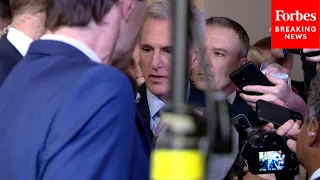 JUST IN: Speaker McCarthy Speaks To Reporters As Motion To Vacate Against Him Proceeds